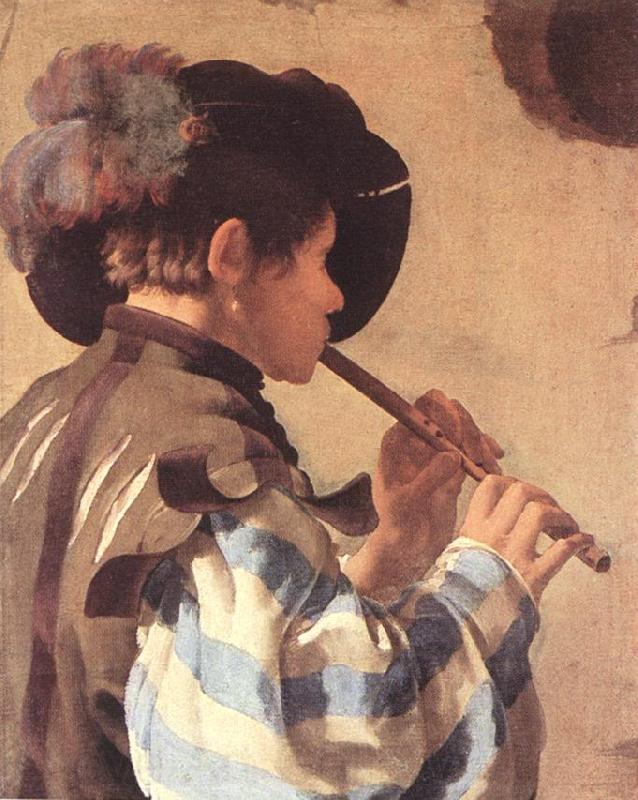 TERBRUGGHEN, Hendrick The Flute Player et France oil painting art